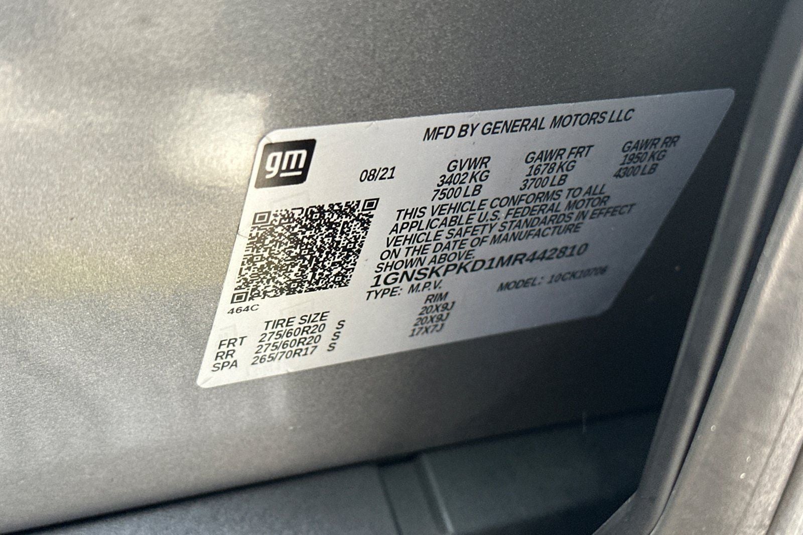 2021 Chevrolet Tahoe Z71