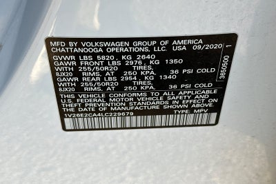 2020 Volkswagen Atlas Cross Sport 3.6L V6 SE w/Technology 4Motion