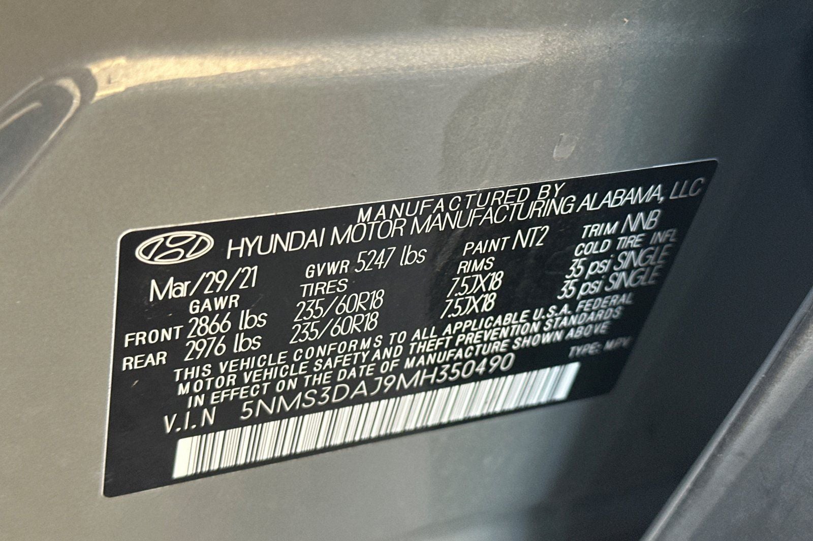 2021 Hyundai SANTA FE SEL