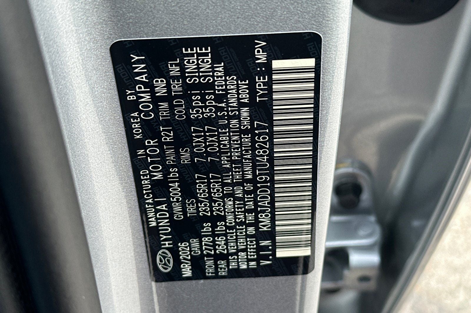 2026 Hyundai TUCSON HYBRID Blue SE