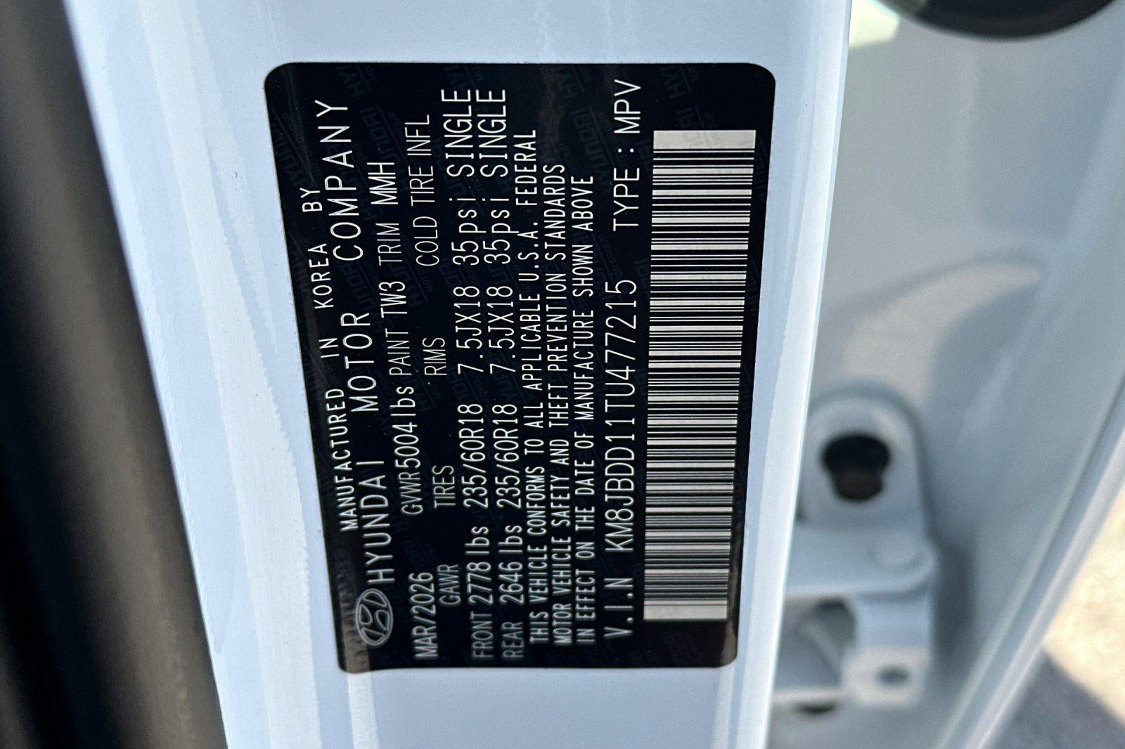 2026 Hyundai TUCSON HYBRID SEL AWD
