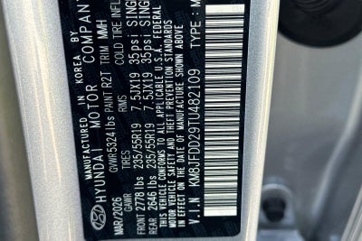 2026 Hyundai TUCSON PLUG-IN HYBRID Limited