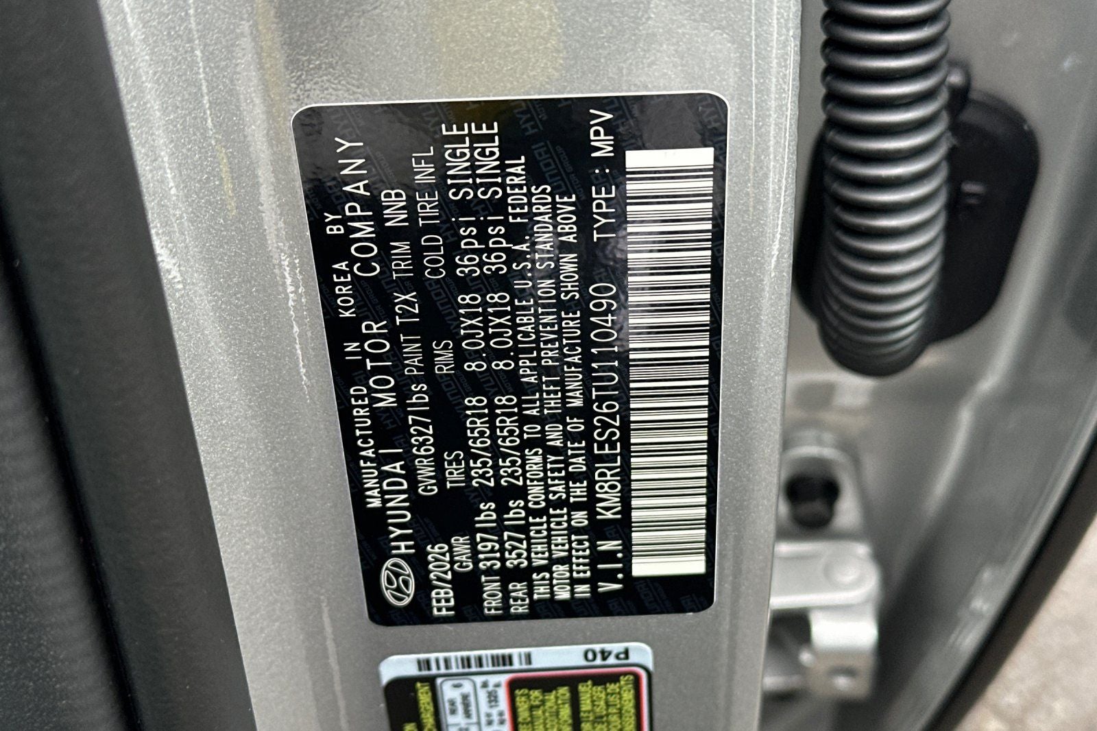 2026 Hyundai PALISADE SEL 8 Passenger