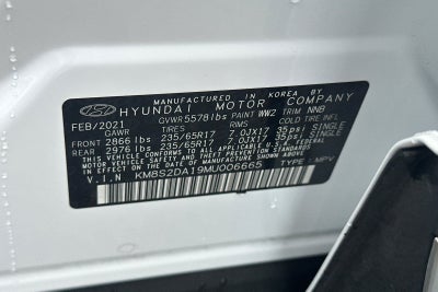 2021 Hyundai SANTA FE HYBRID Blue