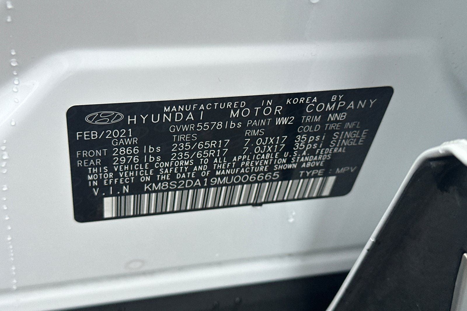 2021 Hyundai SANTA FE HYBRID Blue