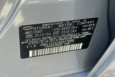 2025 Hyundai SONATA SEL Convenience