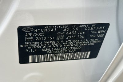 2025 Hyundai SONATA SEL Convenience
