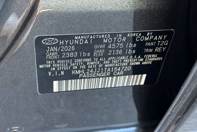 2026 Hyundai SONATA HYBRID Blue