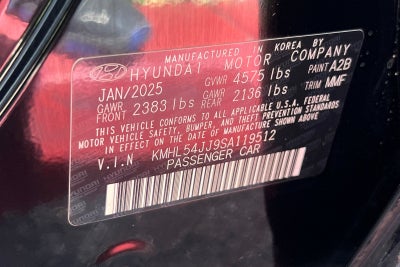 2025 Hyundai SONATA HYBRID Limited