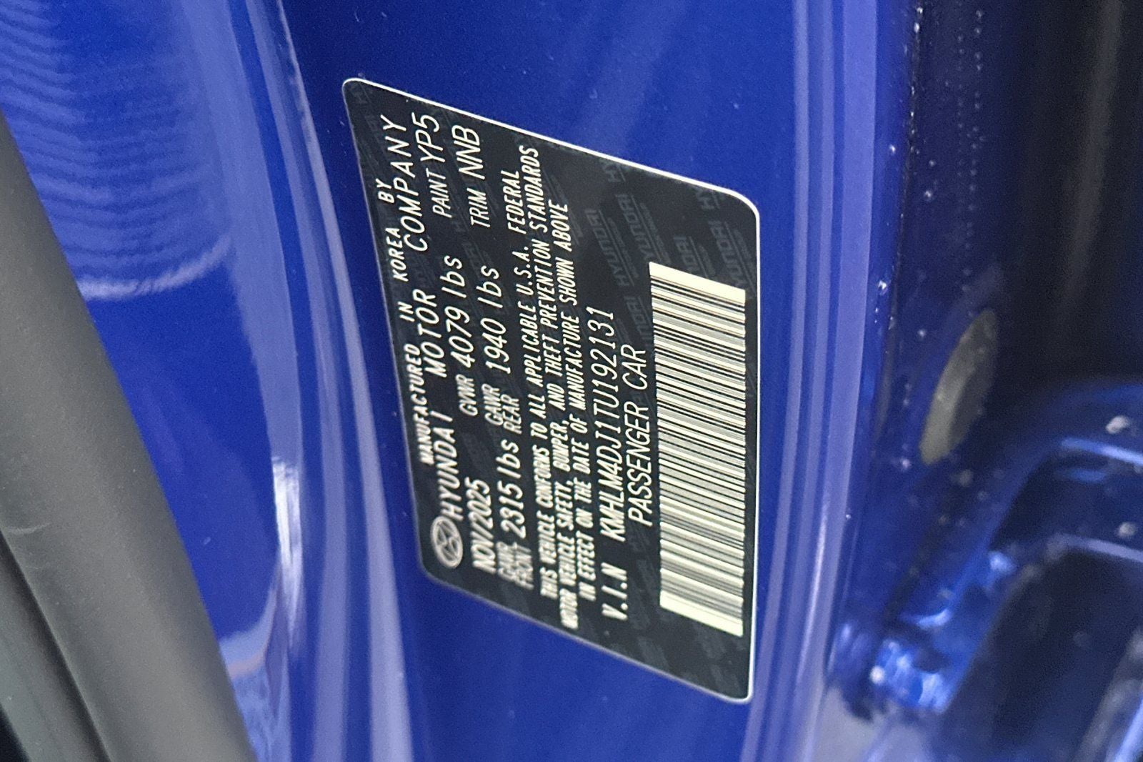 2026 Hyundai ELANTRA HYBRID Blue