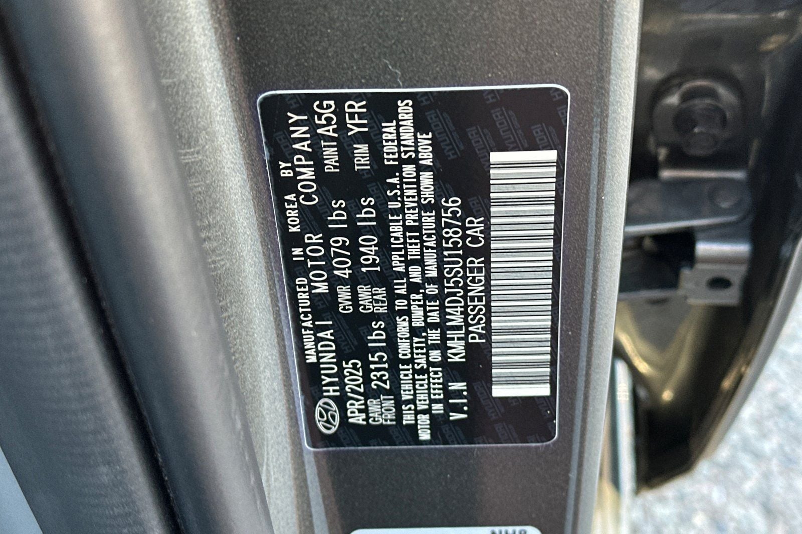 2025 Hyundai ELANTRA HYBRID SEL Sport