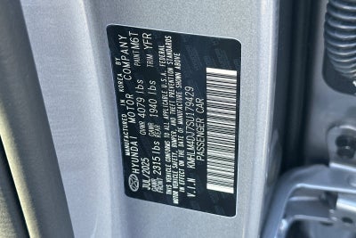 2025 Hyundai ELANTRA HYBRID SEL Sport