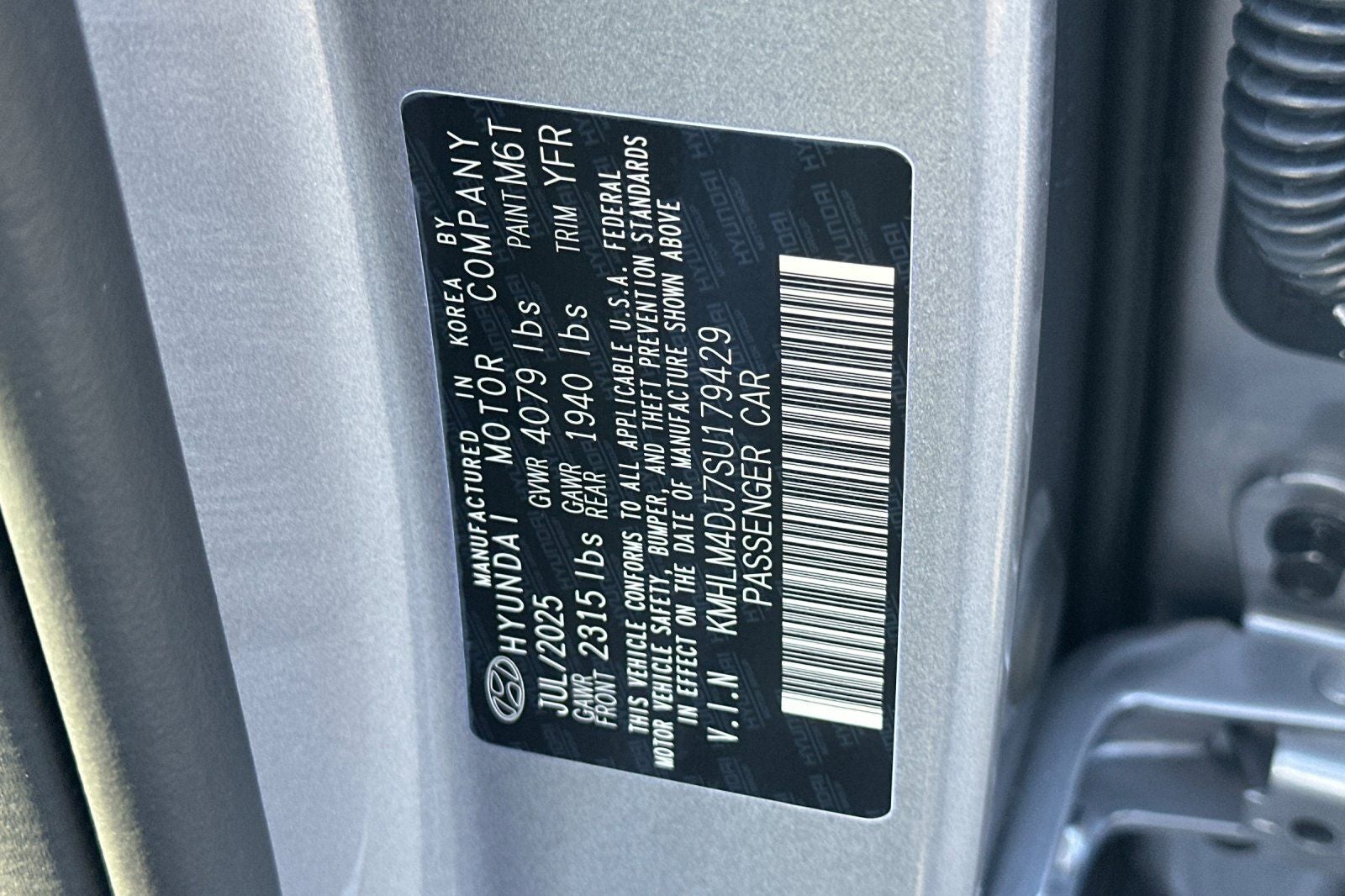 2025 Hyundai ELANTRA HYBRID SEL Sport