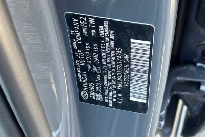 2025 Hyundai ELANTRA HYBRID Limited