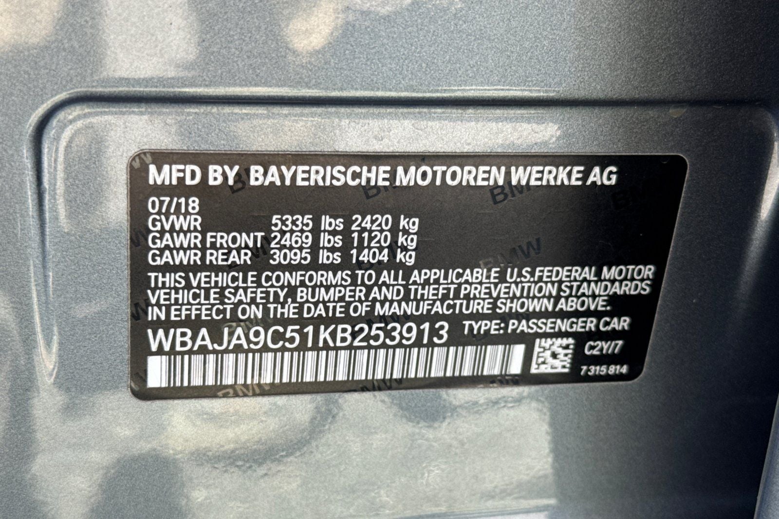 2019 BMW 5 Series 530e iPerformance