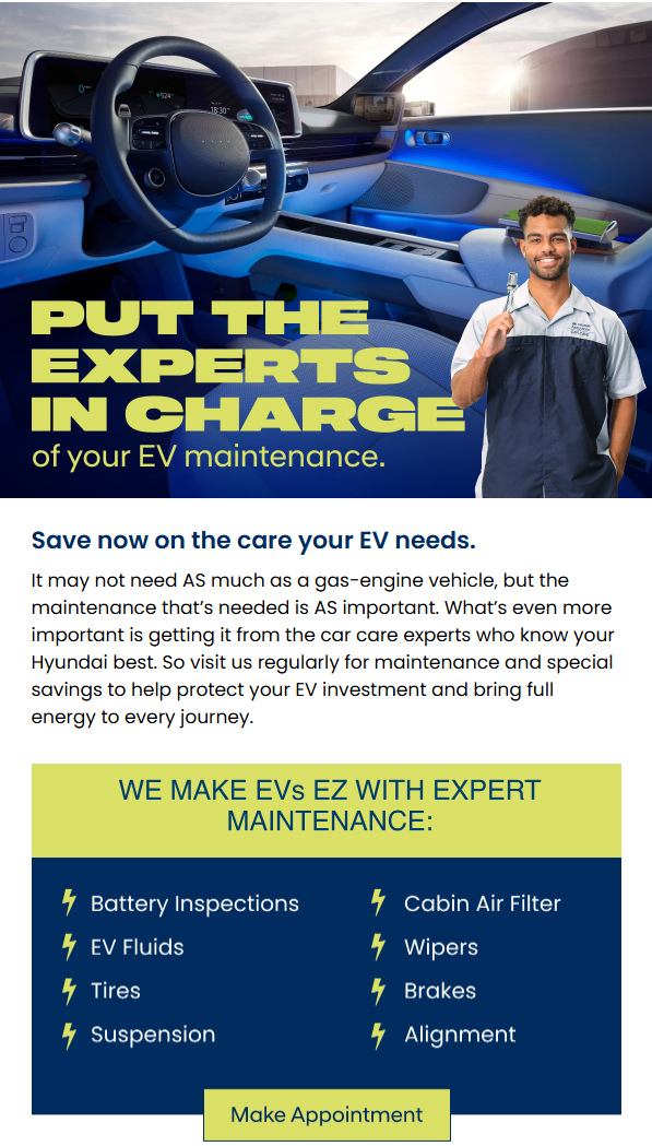 Save now on the Care your EV needs